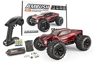 Atrek Ambush Pro RC Monster Truck Electric Brushless 2WD 1/10 Scale RTR image 138093