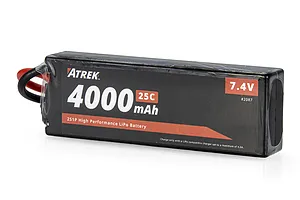 Atrek 7.4V 4000mAh 25C 2S Hard Case LiPo Battery image 138227