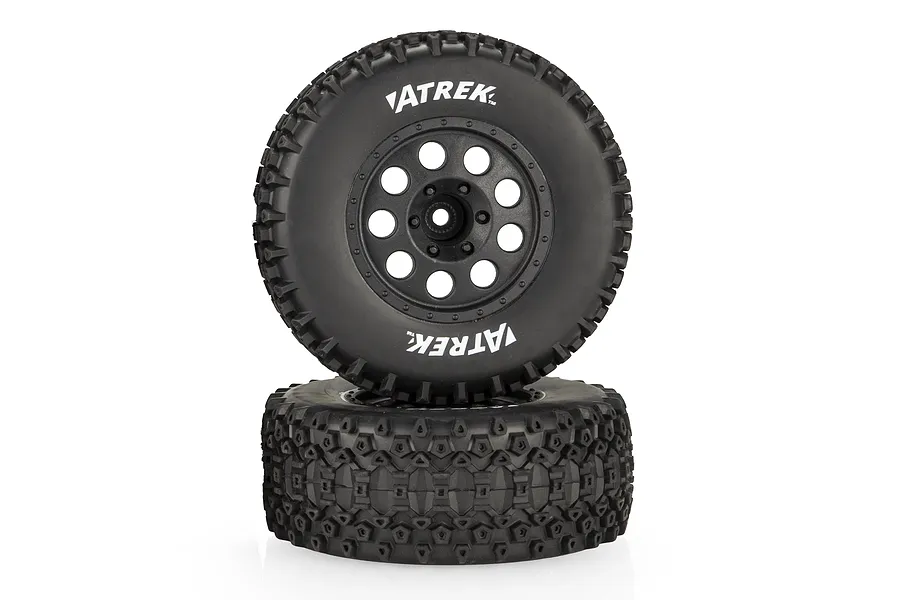 Atrek 2.4/2.9&amp;quot; Stinger Pro Off Road Tyres on Black Rims - Glued Wheels 2Pcs image 139120