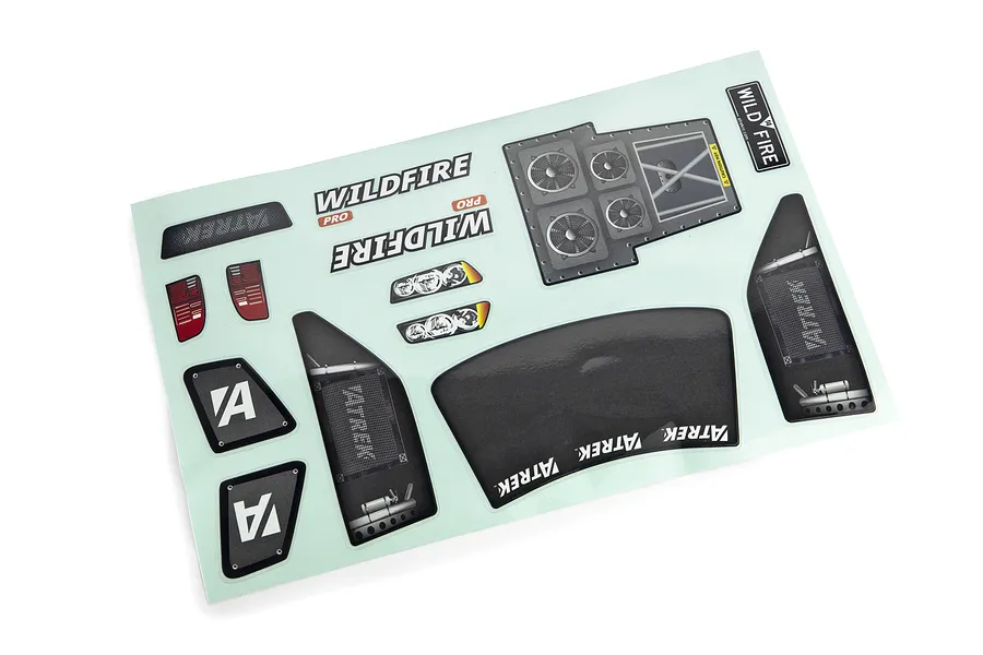 Atrek 1/10 Wildfire Pro Stadium Truck Unpainted Body Shell - Clear image 2